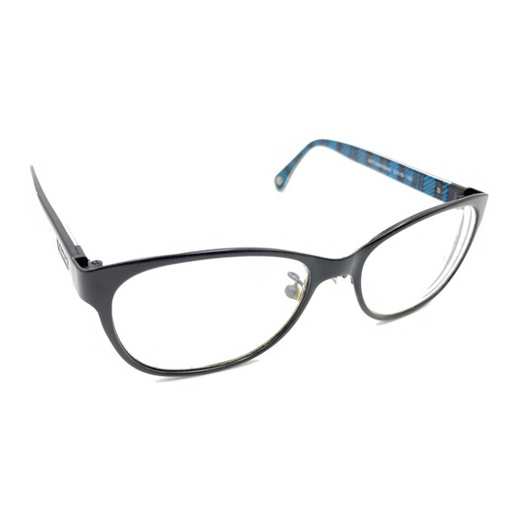 Coach Ashlyn HC 5039 9077 Satin Black Blue Square Eyeglasses Frames 51-16 135 - Picture 1 of 12